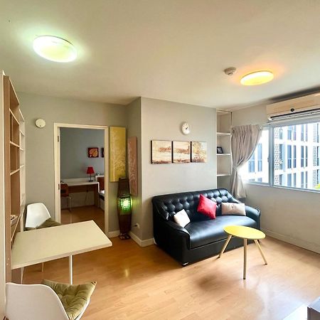 1Br Condo 5 Min To Bts 1000Mbps Fiber Wi-Fi 曼谷 外观 照片