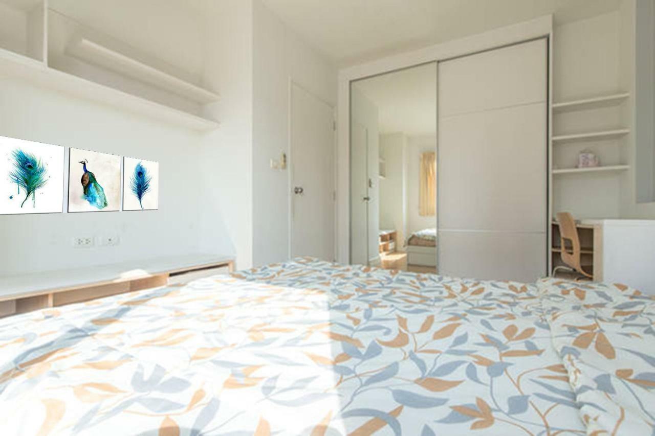1Br Condo 5 Min To Bts 1000Mbps Fiber Wi-Fi 曼谷 外观 照片